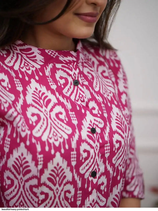 Beautiful Heavy Printed Kurti