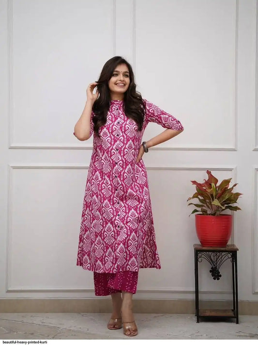 Beautiful Heavy Printed Kurti