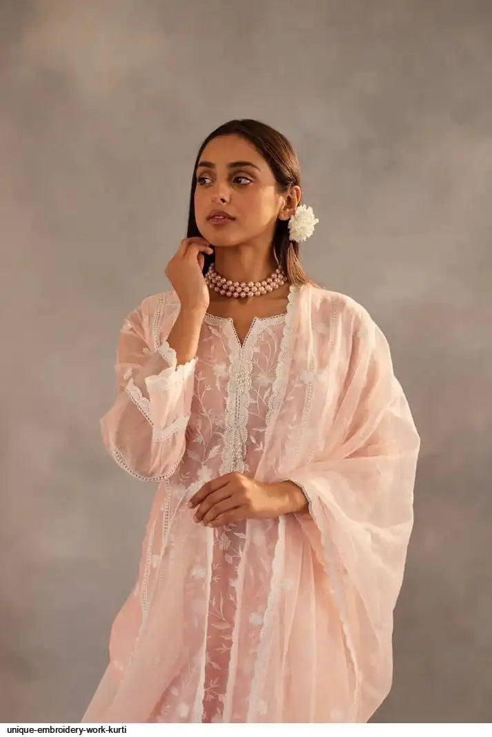Unique Embroidery work Kurti